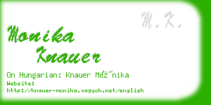 monika knauer business card